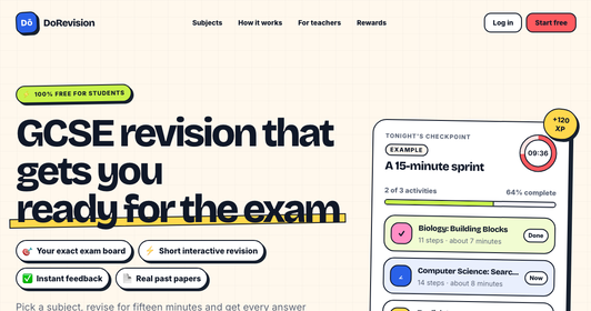 Free GCSE revision platform